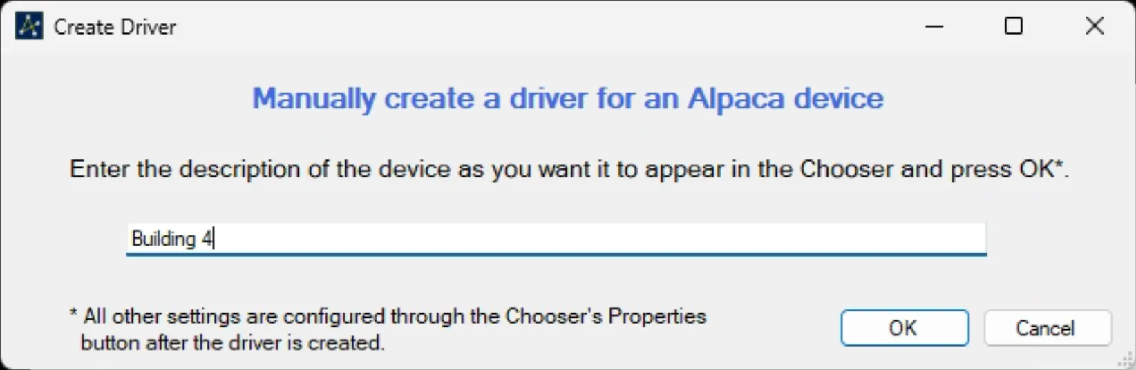 Ascom Alpaca Name Device