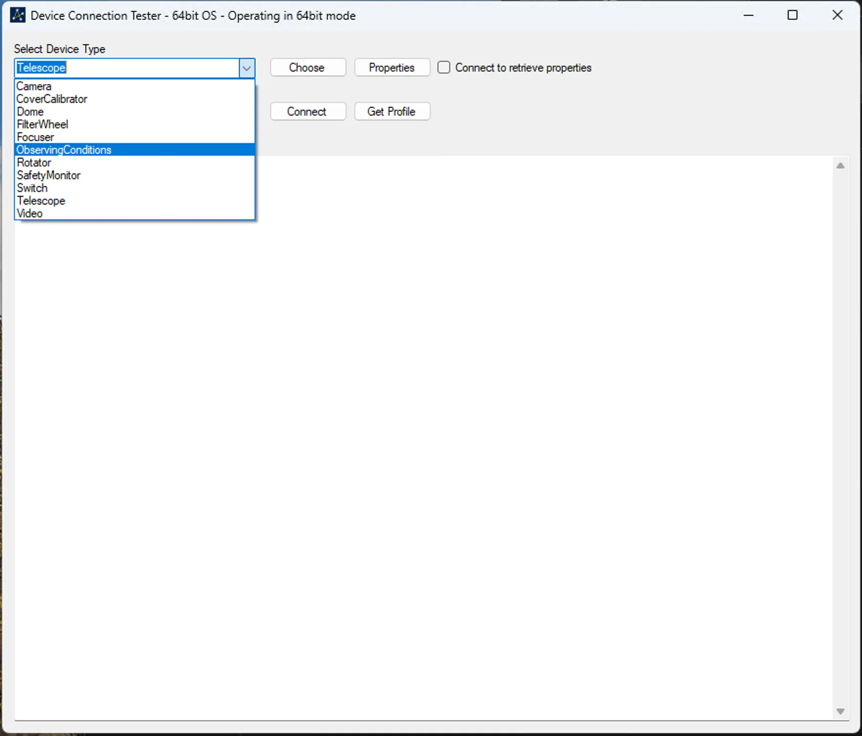 Select Device Type