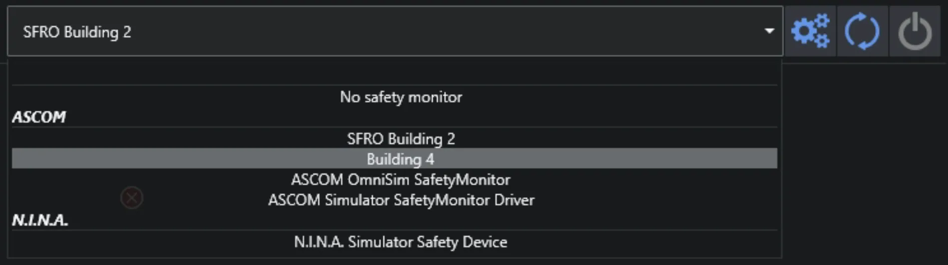 NINA SafetyMonitor List